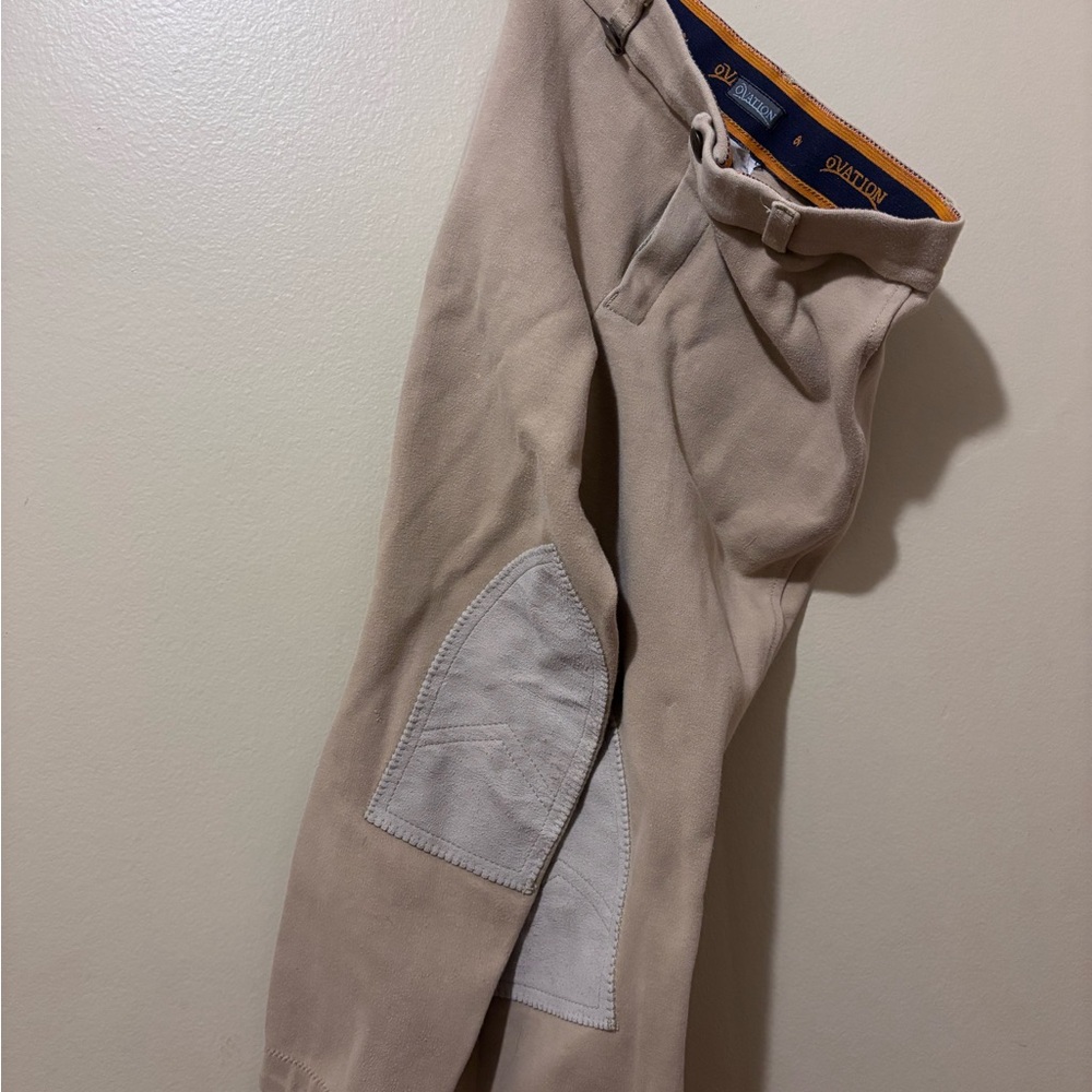Girls(Kids) Beige Equestrian Riding Pants